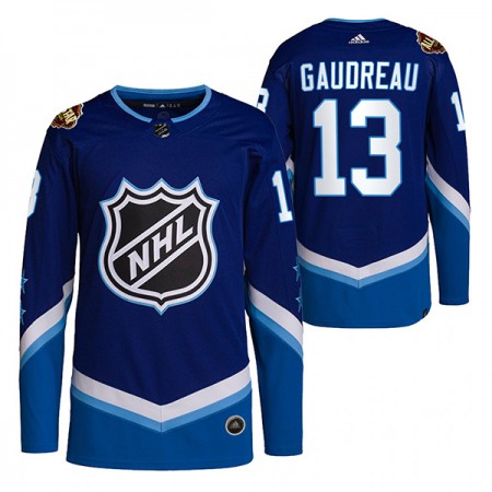 Calgary Flames Johnny Gaudreau 13 2022 NHL All-Star Blauw Authentic Shirt - Mannen